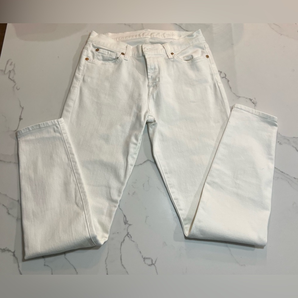 Seven for all Mankind Women's White Jeans Size 27